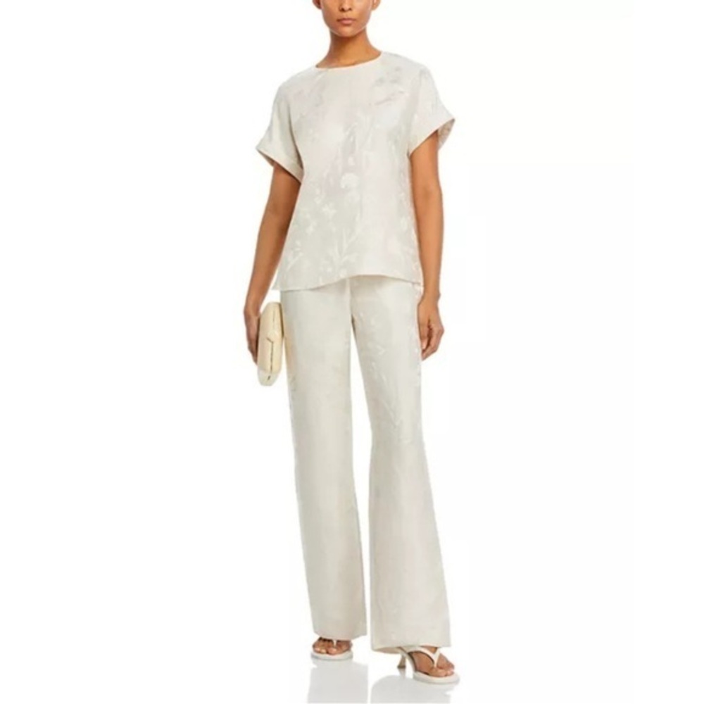 🤍 Lafayette 148 New York Gates Jacquard Pants | Size 4